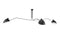 Mouille Ceiling - Mouille Ceiling Light, Three Arms, Black, W98 in