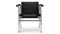 Corbusier - Corbusier Armchair, Midnight Black Premium Leather