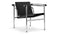 Corbusier - Corbusier Armchair, Midnight Black Premium Leather