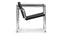 Corbusier - Corbusier Armchair, Midnight Black Premium Leather