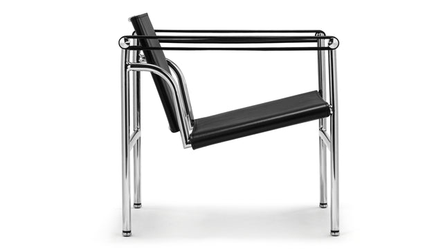 Corbusier - Corbusier Armchair, Midnight Black Premium Leather