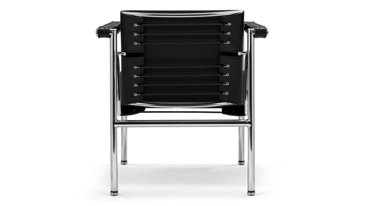 Corbusier - Corbusier Armchair, Midnight Black Premium Leather