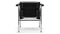 Corbusier - Corbusier Armchair, Midnight Black Premium Leather