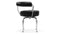 Corbusier - Corbusier Swivel Chair, Midnight Black Premium Leather