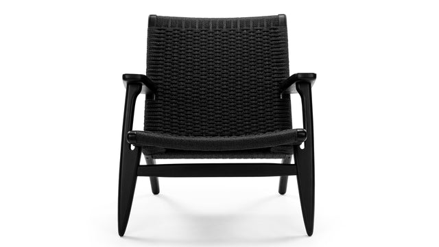 CH25 - CH25 Easy Chair, Black Seat & Frame