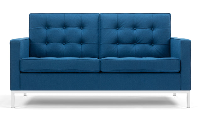 Florence - Florence Two Seater Sofa, Indigo Blue Wool