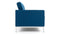 Florence - Florence Two Seater Sofa, Indigo Blue Wool