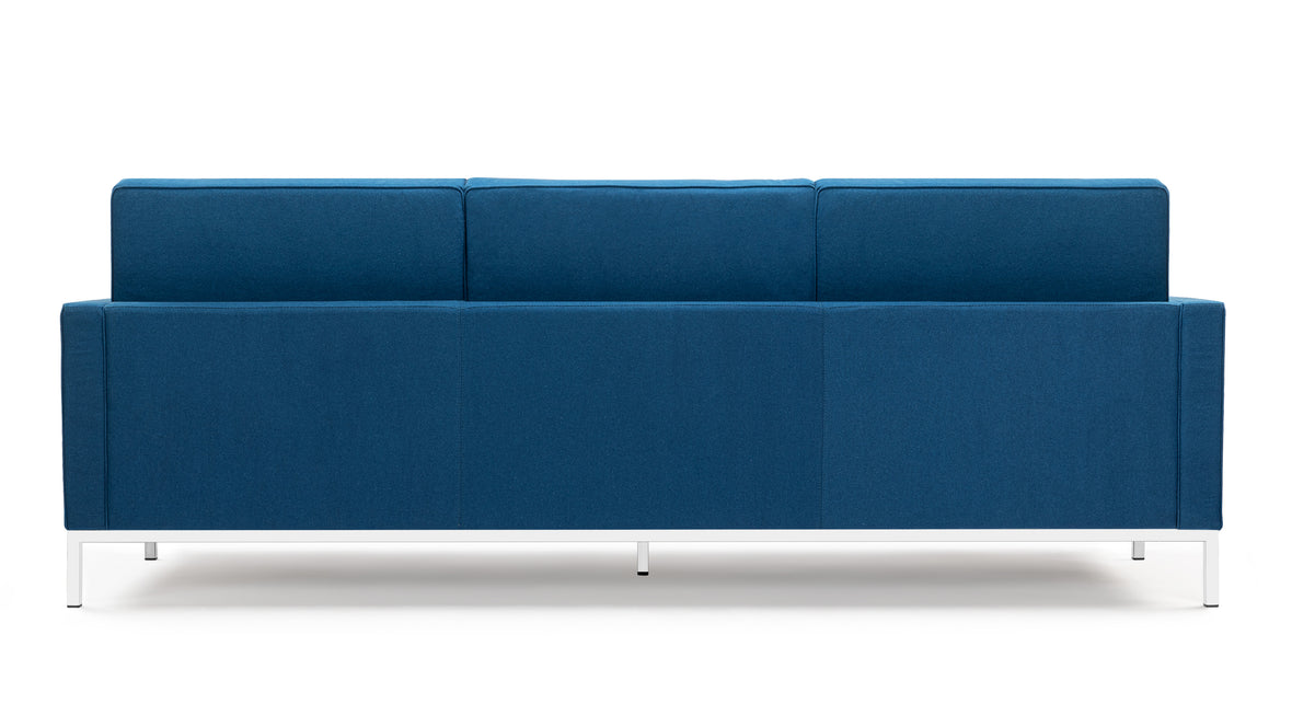 Florence - Florence Three Seater Sofa, Indigo Blue Wool