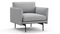 Toriko - Toriko Lounge Chair, Light Gray Wool