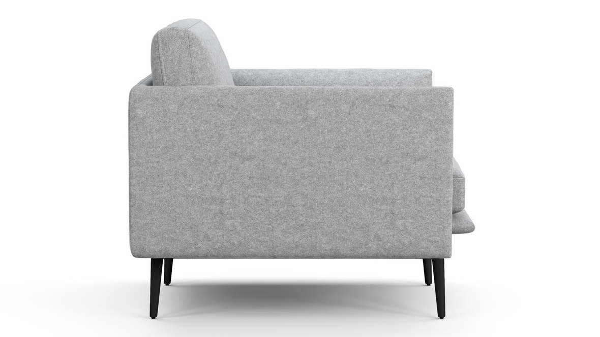 Toriko - Toriko Lounge Chair, Light Gray Wool