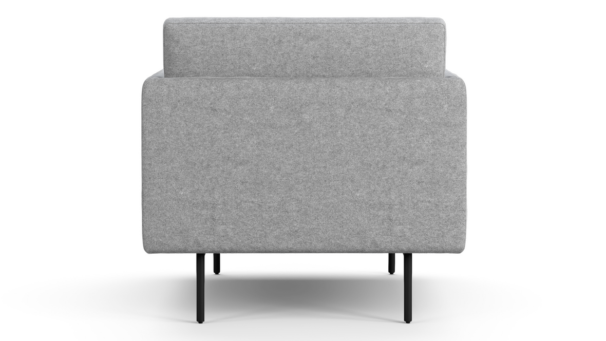 Toriko - Toriko Lounge Chair, Light Gray Wool