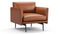 Toriko - Toriko Lounge Chair, Tan Premium Leather