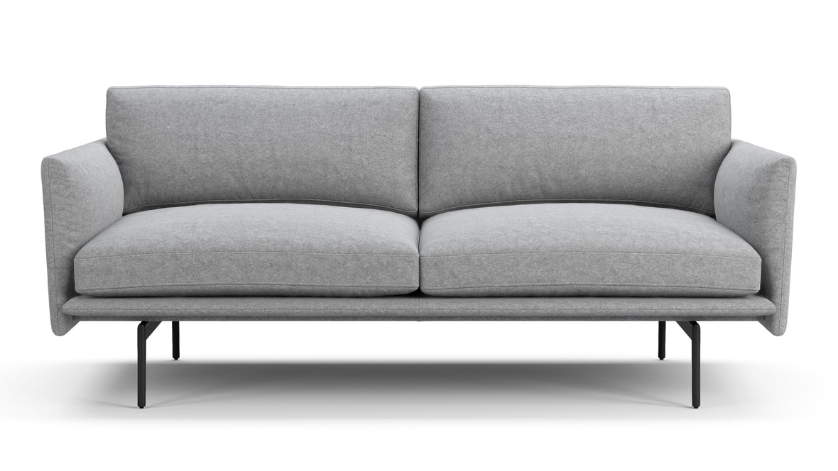 Toriko - Toriko Two Seater Sofa, Light Gray Wool