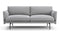 Toriko - Toriko Two Seater Sofa, Light Gray Wool