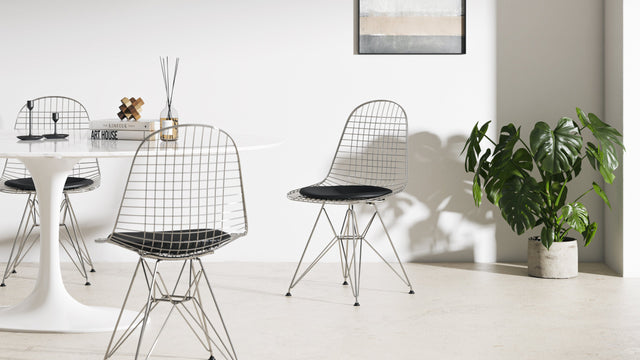 Eiffel Wire - Eiffel Wire Dining Chair, Chrome Frame