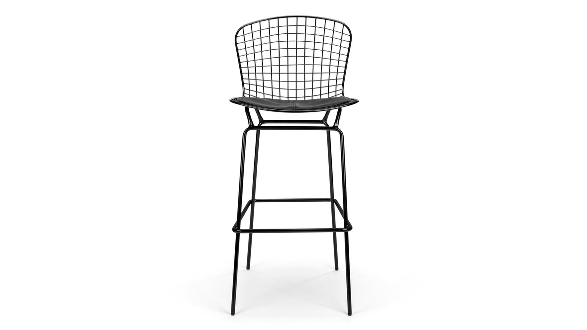 Bertie - Bertie Bar Stool, Black Frame