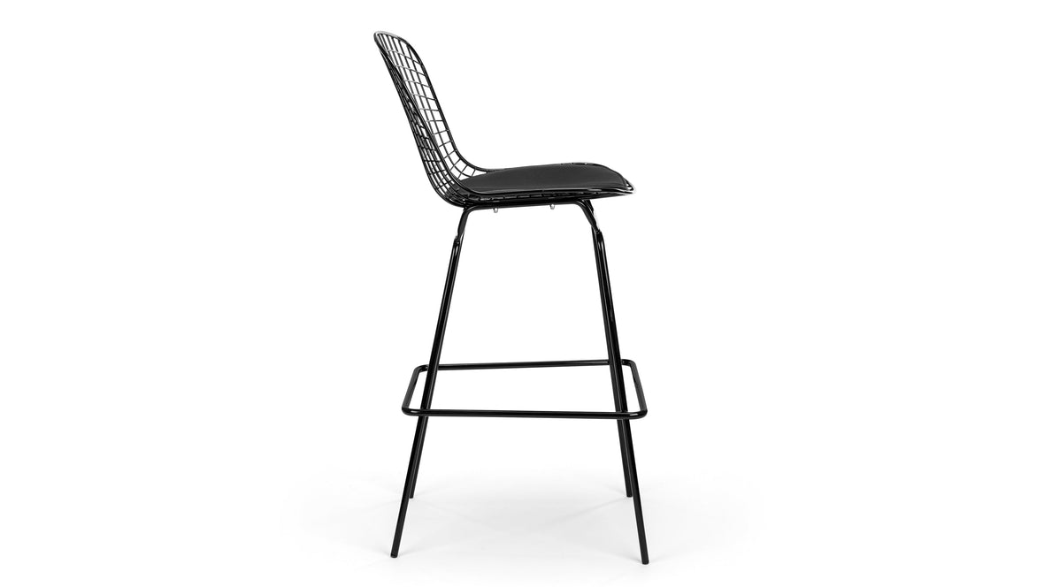 Bertie - Bertie Bar Stool, Black Frame