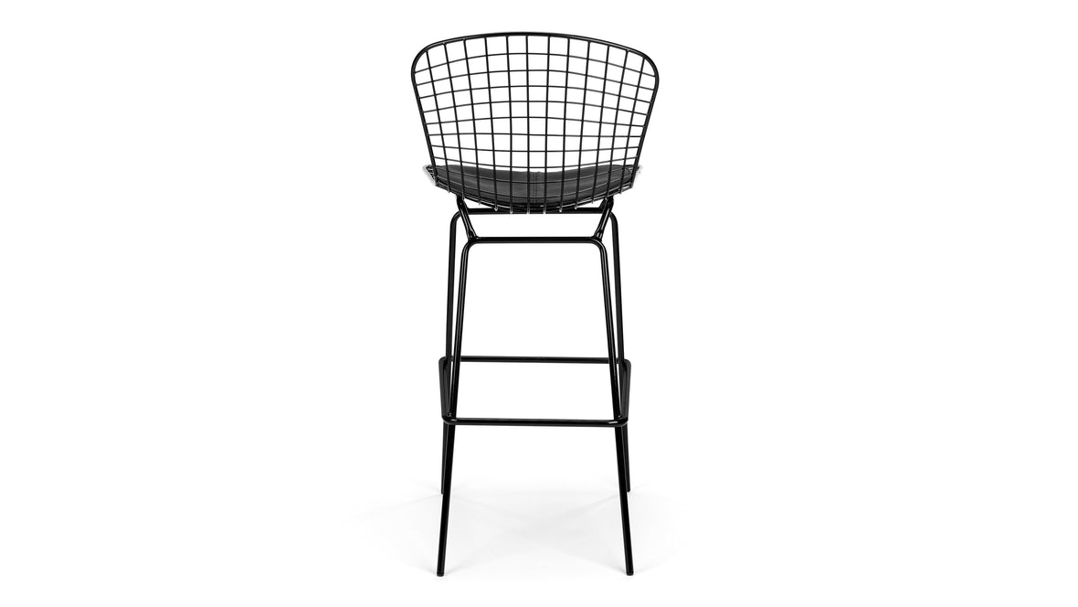 Bertie - Bertie Bar Stool, Black Frame