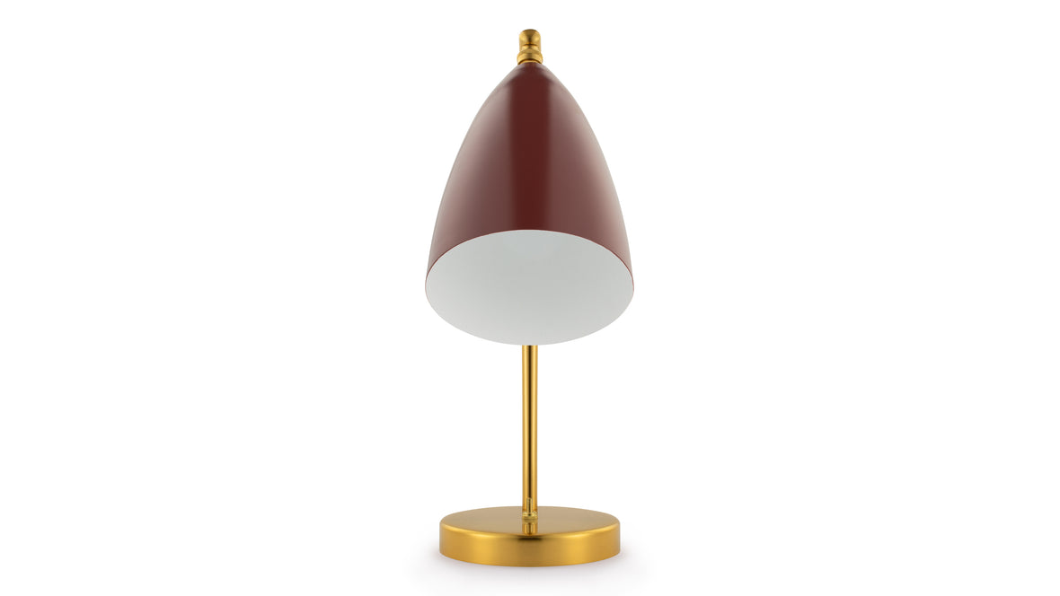 Grasshopper - Grasshopper Table Lamp, Burgundy
