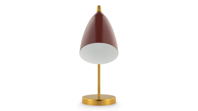 Grasshopper - Grasshopper Table Lamp, Burgundy