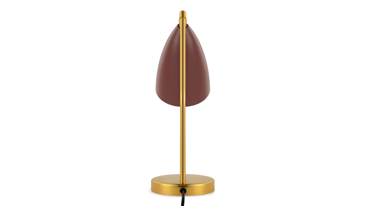 Grasshopper - Grasshopper Table Lamp, Burgundy
