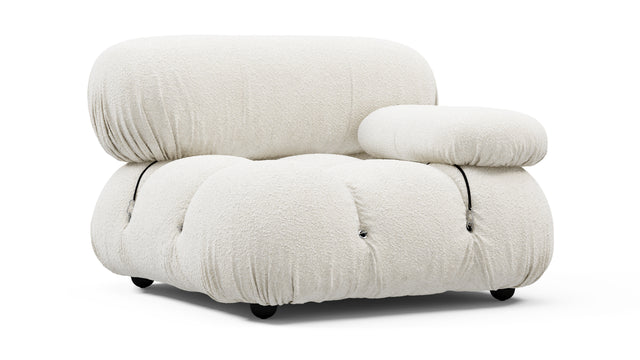 Bellini Module - Mario Bellini Module, Right Arm, White Boucle