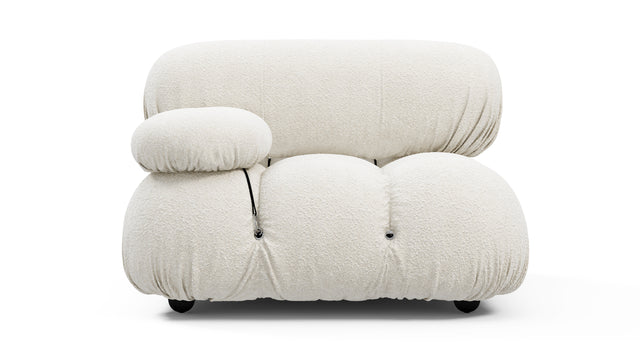 Bellini Module - Mario Bellini Module, Left Arm, White Boucle