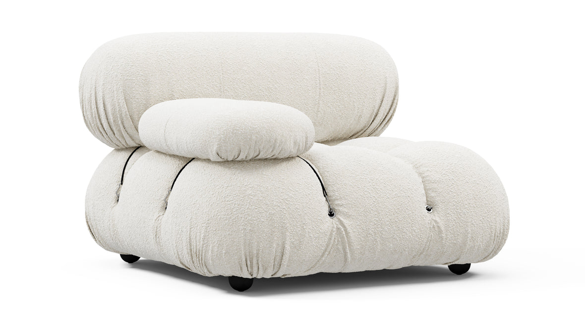 Bellini Module - Mario Bellini Module, Left Arm, White Boucle