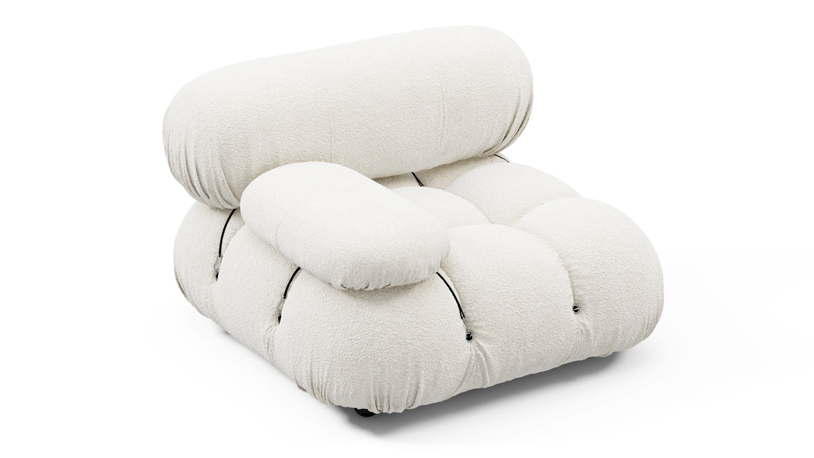 Bellini Module - Mario Bellini Module, Left Arm, White Boucle