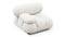 Bellini Module - Mario Bellini Module, Left Arm, White Boucle