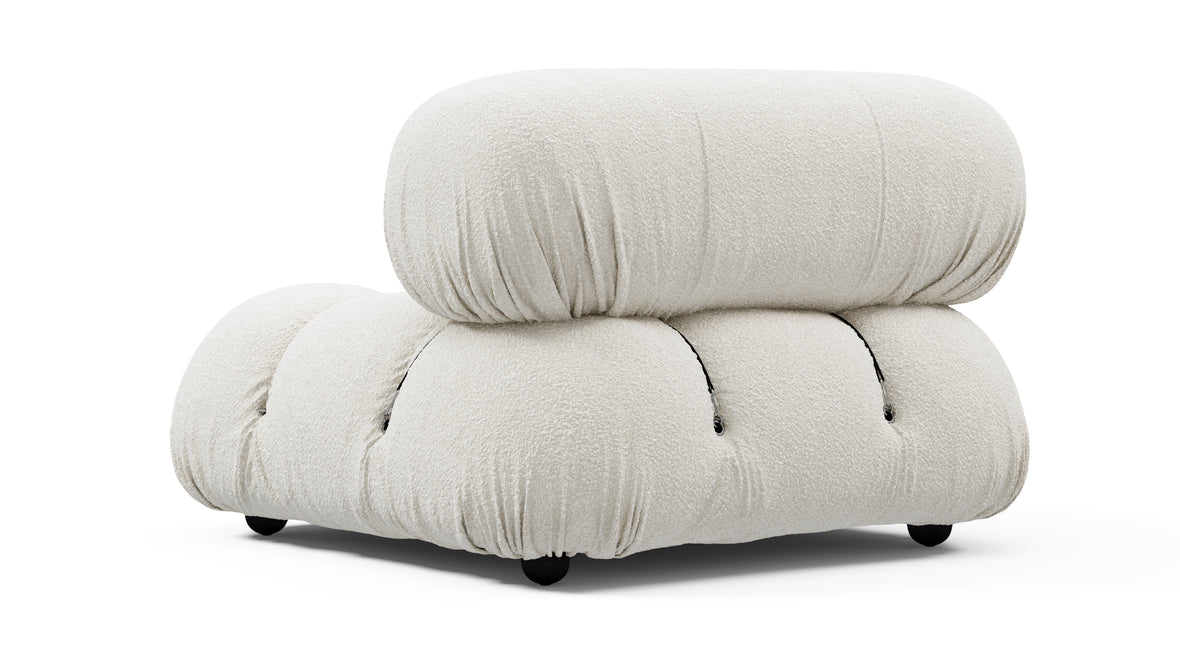 Bellini Module - Mario Bellini Module, Left Arm, White Boucle