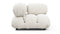 Bellini Module - Mario Bellini Module, Right Corner, White Boucle