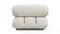 Bellini Module - Mario Bellini Module, Right Corner, White Boucle