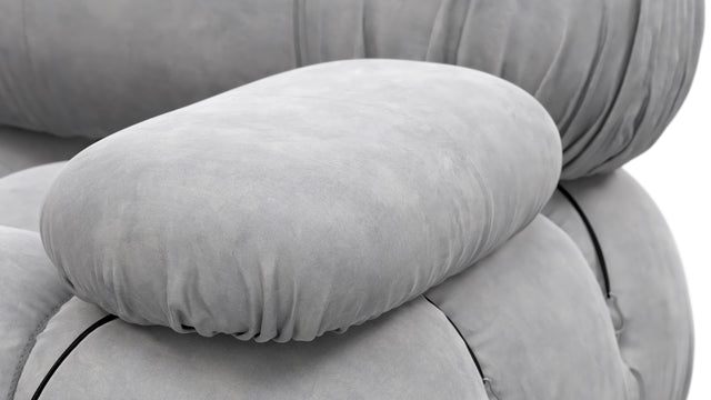 Bellini Module - Mario Bellini Module, Right Arm, Light Gray Velvet