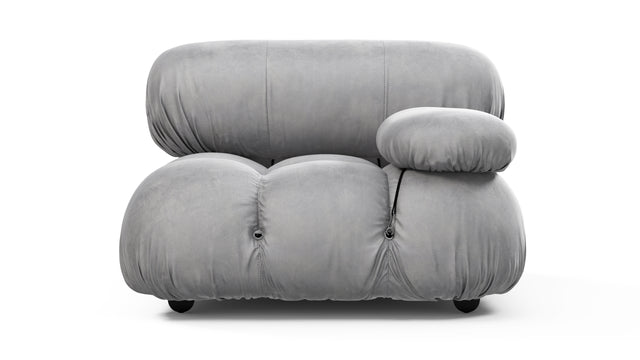 Bellini Module - Mario Bellini Module, Right Arm, Light Gray Velvet