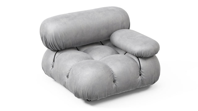 Bellini Module - Mario Bellini Module, Right Arm, Light Gray Velvet