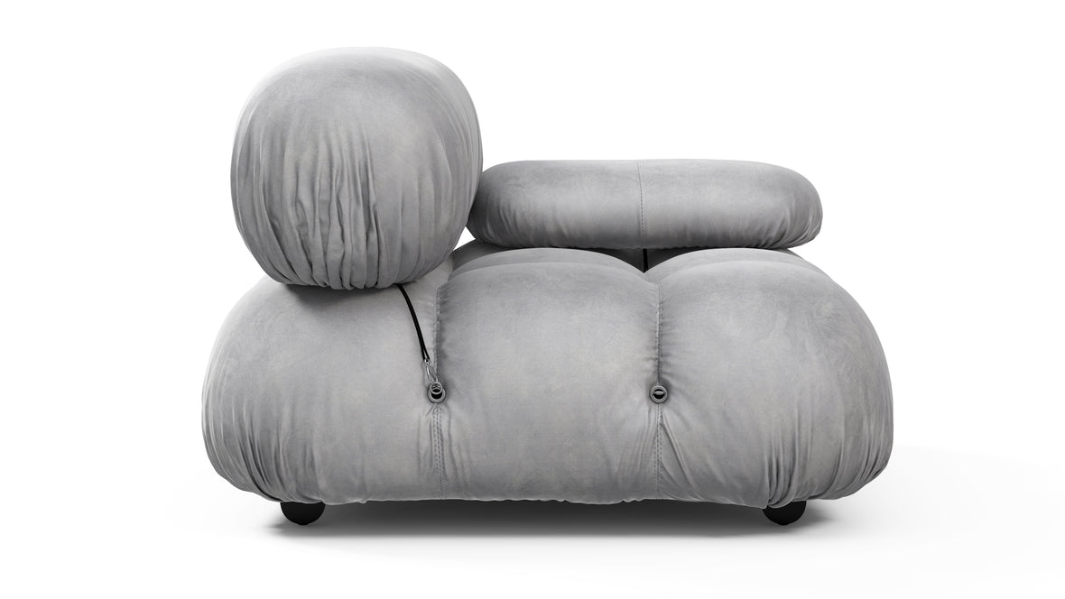 Bellini Module - Mario Bellini Module, Right Arm, Light Gray Velvet