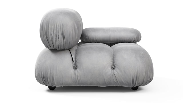 Bellini Module - Mario Bellini Module, Right Arm, Light Gray Velvet
