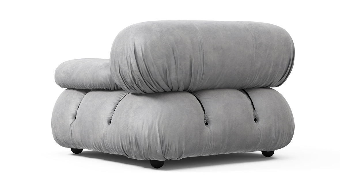 Bellini Module - Mario Bellini Module, Right Arm, Light Gray Velvet
