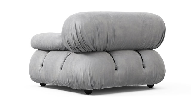Bellini Module - Mario Bellini Module, Right Arm, Light Gray Velvet