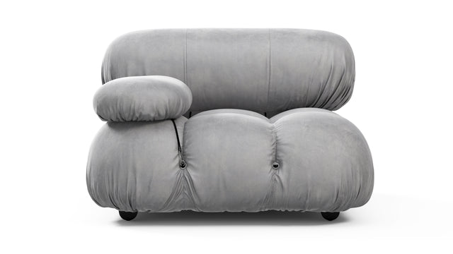 Bellini Module - Mario Bellini Module, Left Arm, Light Gray Velvet