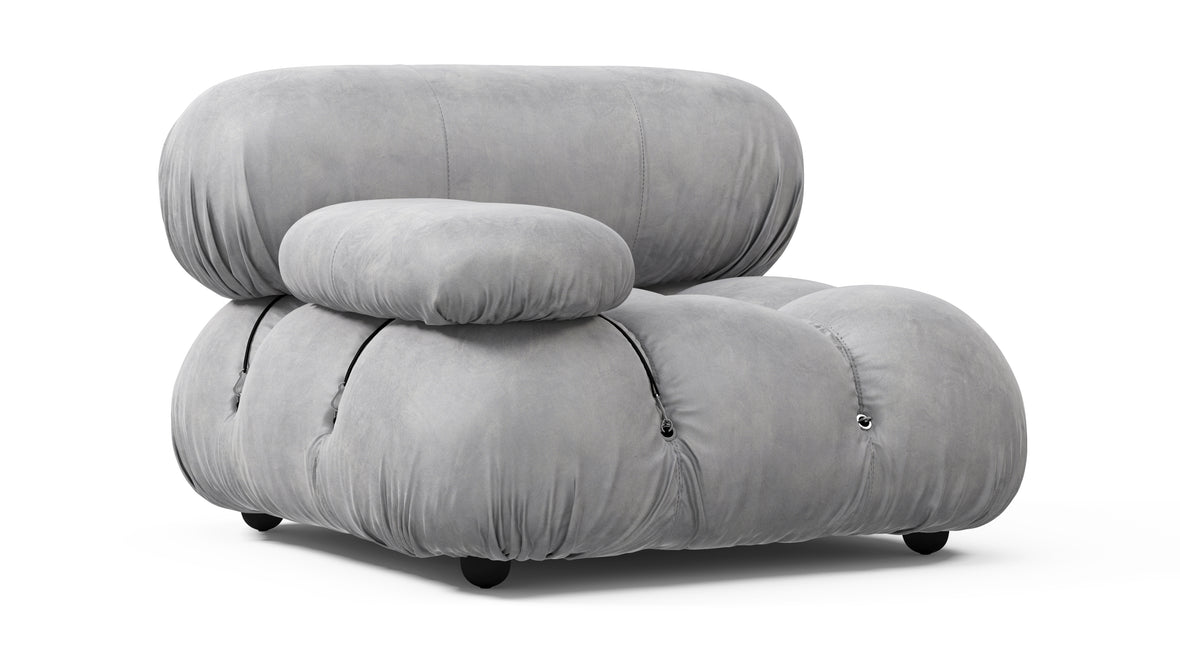Bellini Module - Mario Bellini Module, Left Arm, Light Gray Velvet