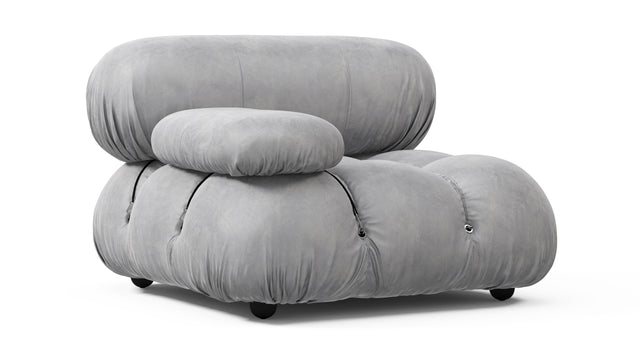 Bellini Module - Mario Bellini Module, Left Arm, Light Gray Velvet