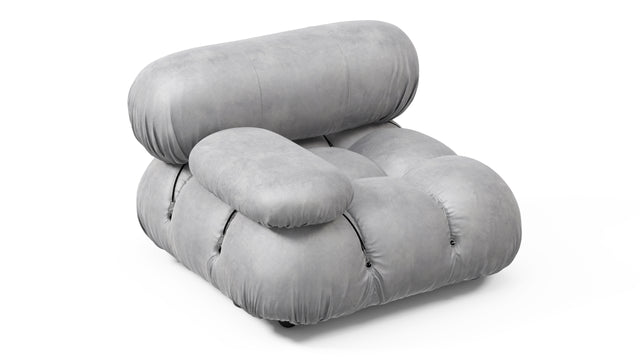 Bellini Module - Mario Bellini Module, Left Arm, Light Gray Velvet