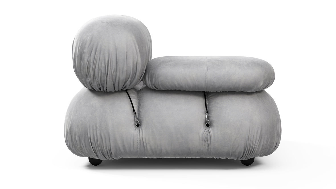 Bellini Module - Mario Bellini Module, Left Arm, Light Gray Velvet