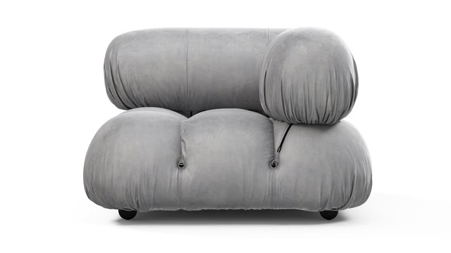 Bellini Module - Mario Bellini Module, Right Corner, Light Gray Velvet