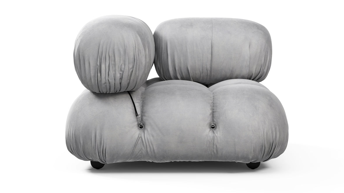Bellini Module - Mario Bellini Module, Right Corner, Light Gray Velvet