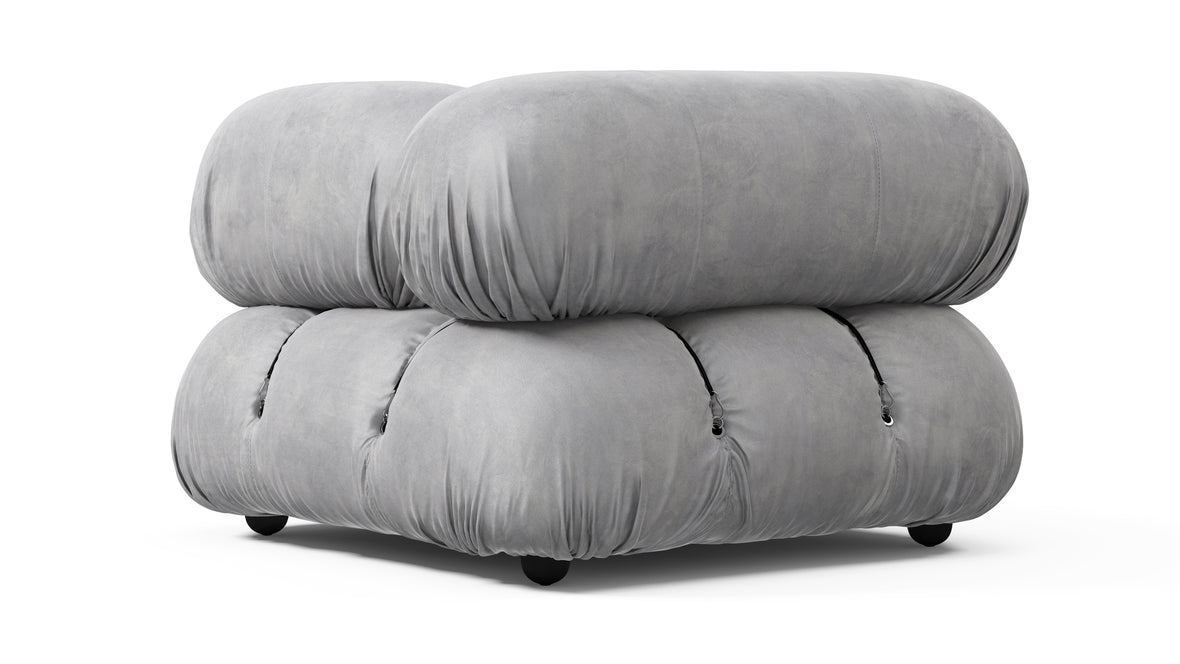 Bellini Module - Mario Bellini Module, Right Corner, Light Gray Velvet