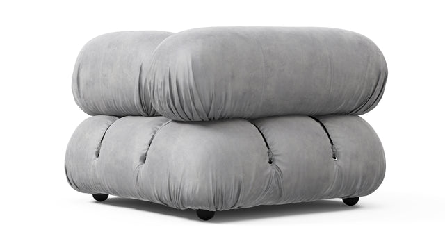 Bellini Module - Mario Bellini Module, Right Corner, Light Gray Velvet