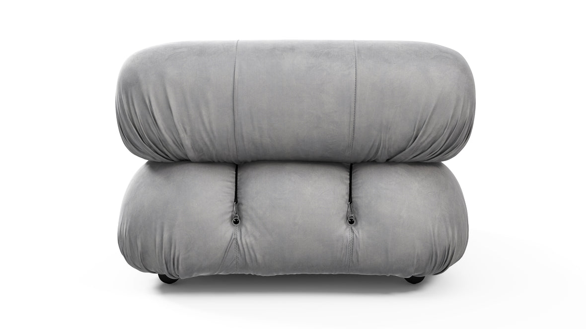 Bellini Module - Mario Bellini Module, Right Corner, Light Gray Velvet